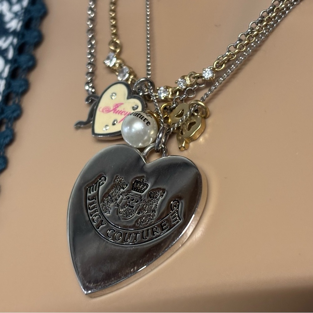 Vintage❤️Juicy Couture Classic Everything Juicy Necklace - Picture 5 of 7